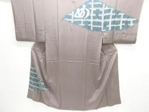 アンティーク　絞り文字模様男物長襦袢